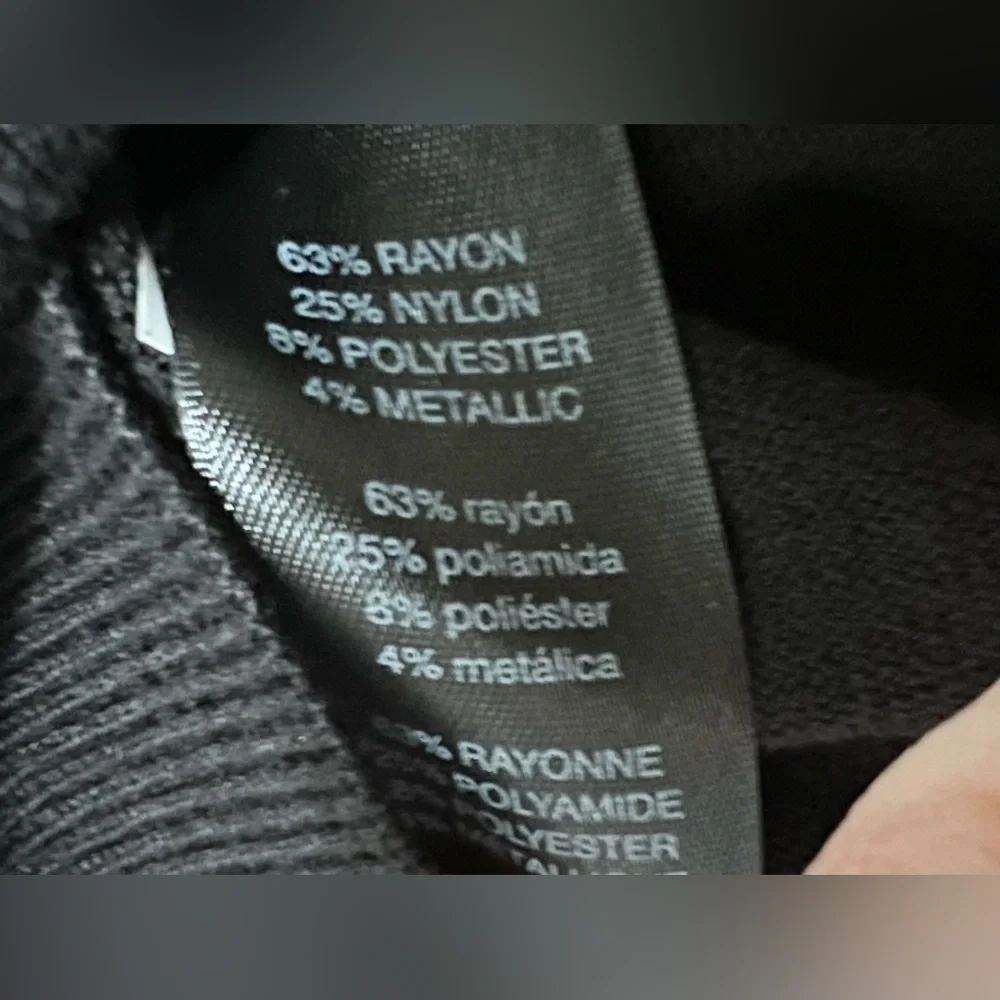 Women's White House Black Market Metallic Gold and Silver Sweater - Picture 6 of 6